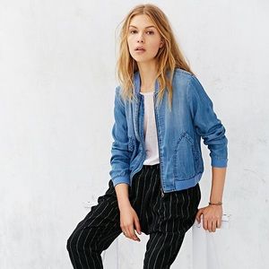 BDG Chambray Bomber Jacket